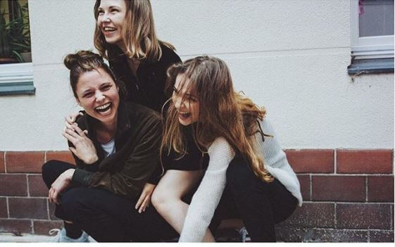 Lisa Vicari with her girl's squad.